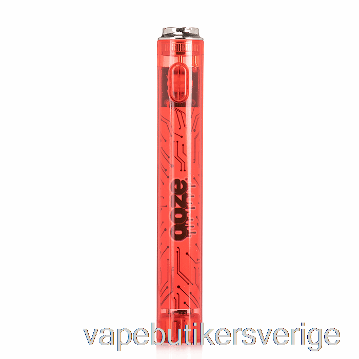 Vape Sverige Ooze Slim 400mah Klar 510 Vape Batteri Rubinröd